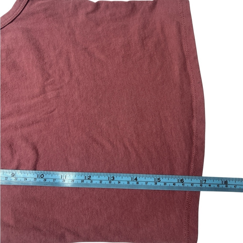 Cozy Ribbed Racerback Tank Top - Mauve - Picture 4 of 5